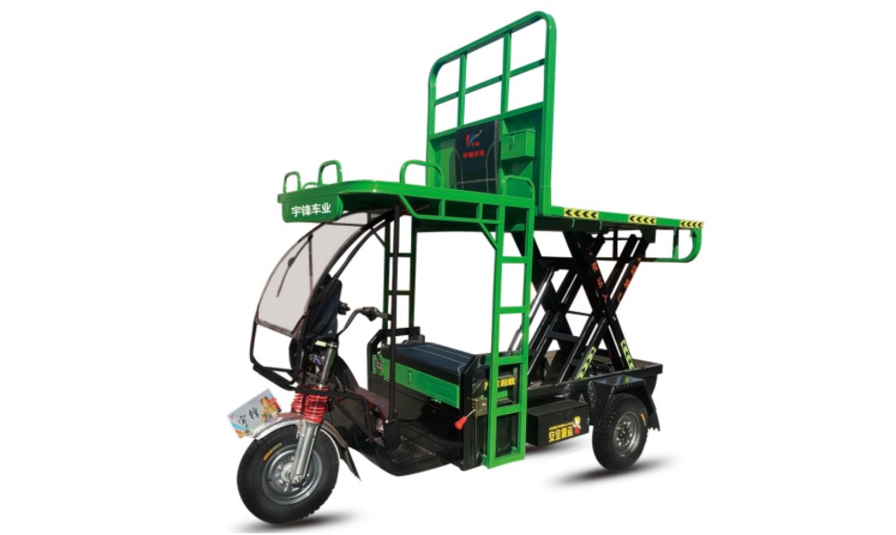 SJ-002-1平板升降車(chē)(帶玻璃承重棚，可升高2m)